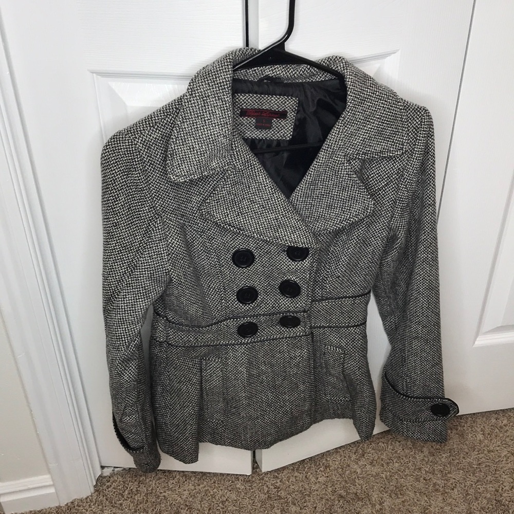 Black and great pea coat